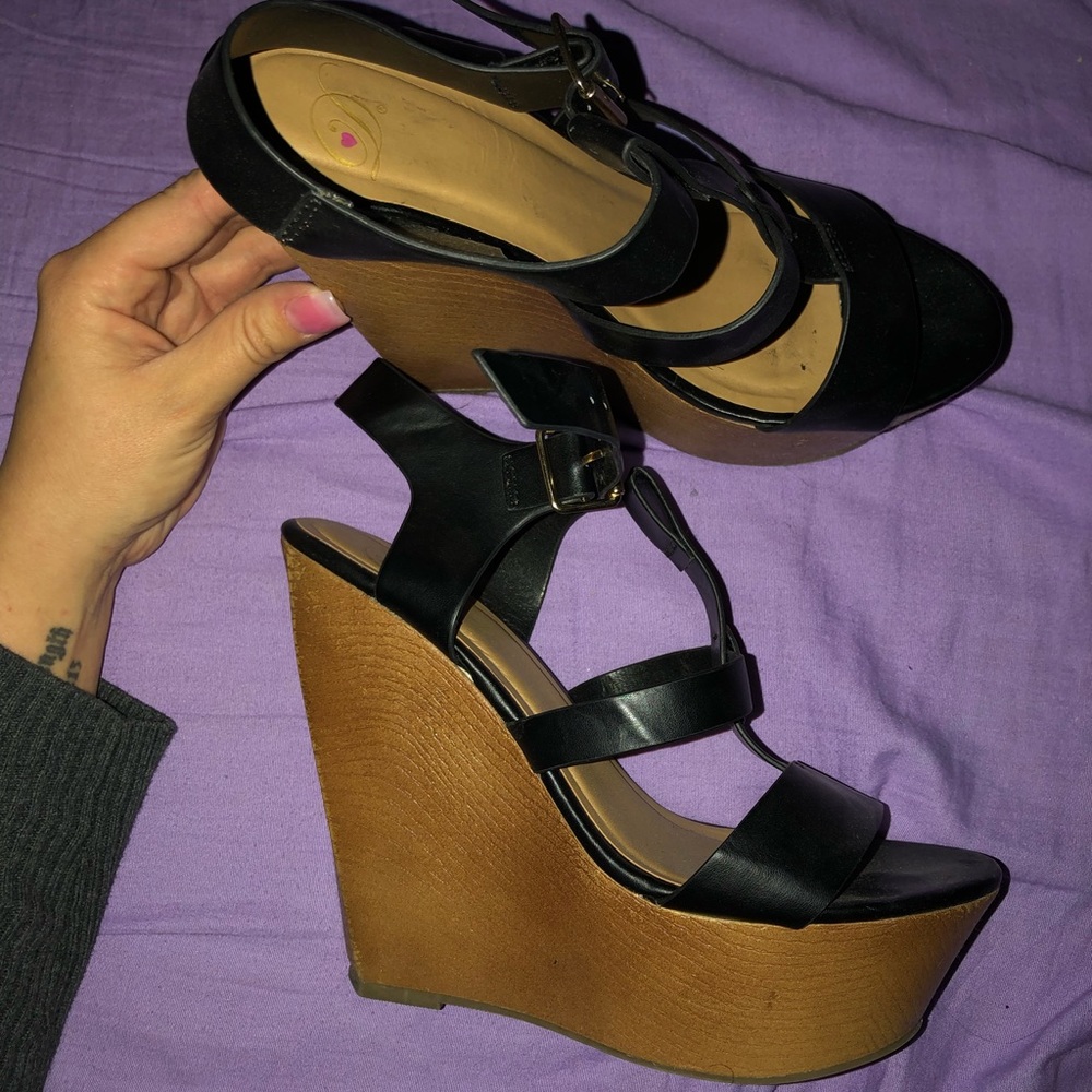 Wedges worn once